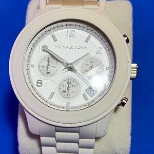 Michael Kors White Chronograph Watch